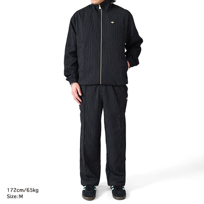 adidas originals アディダスオリジナルス ファイヤーバード ルーズ ピンストライプ トラックトップ KC9051 黒 ブラック ジャージ メンズ