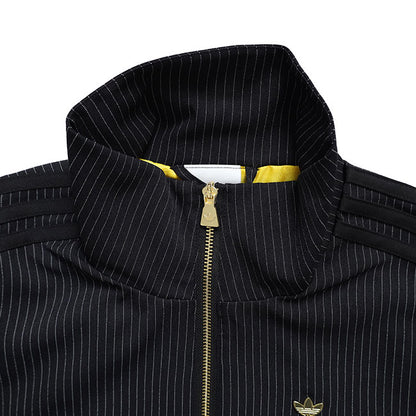 adidas originals アディダスオリジナルス ファイヤーバード ルーズ ピンストライプ トラックトップ KC9051 黒 ブラック ジャージ メンズ