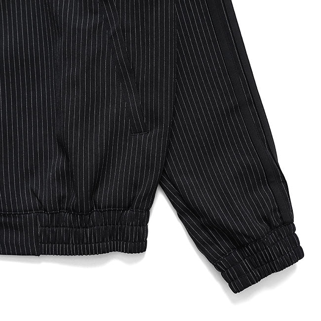 adidas originals アディダスオリジナルス ファイヤーバード ルーズ ピンストライプ トラックトップ KC9051 黒 ブラック ジャージ メンズ
