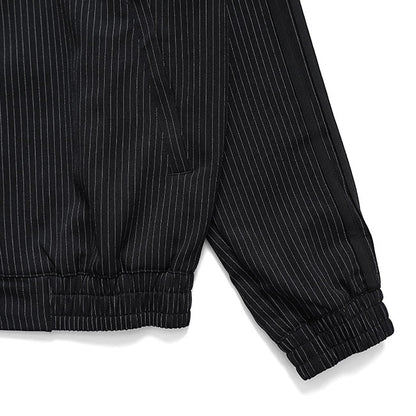adidas originals アディダスオリジナルス ファイヤーバード ルーズ ピンストライプ トラックトップ KC9051 黒 ブラック ジャージ メンズ