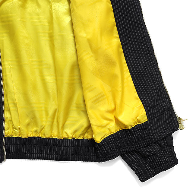 adidas originals アディダスオリジナルス ファイヤーバード ルーズ ピンストライプ トラックトップ KC9051 黒 ブラック ジャージ メンズ