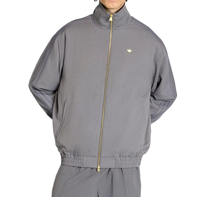 adidas originals アディダスオリジナルス ファイヤーバード ルーズ ピンストライプ トラックトップ KD2256 灰 グレー ジャージ メンズ
