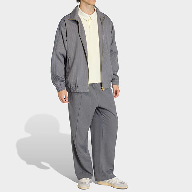 adidas originals アディダスオリジナルス ファイヤーバード ルーズ ピンストライプ トラックトップ KD2256 灰 グレー ジャージ メンズ