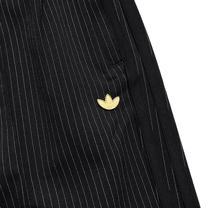 adidas originals アディダスオリジナルス ファイヤーバード ルーズ ピンストライプ トラックパンツ KC9052 黒 ブラック ジャージ メンズ