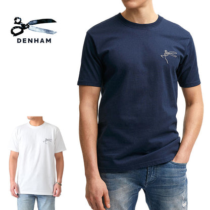 DENHAM デンハム シザーロゴ刺繍 Tシャツ THAMES TEE HCJ 半袖Tシャツ メンズ