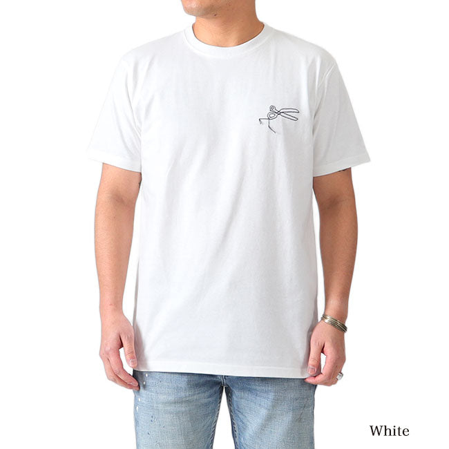 DENHAM デンハム シザーロゴ刺繍 Tシャツ THAMES TEE HCJ 半袖Tシャツ メンズ