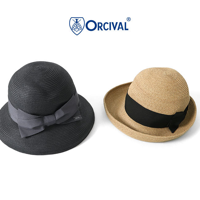 ORCIVAL オーシバル ブレードハット OR-H0084 BLA 麦わら帽子 レディース
