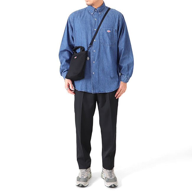DANTON ダントン ダンガリー ボタンダウン デニムシャツ DT-B0116 DUG DT-B0293 DUG インディゴ染め 長袖シャツ メンズ