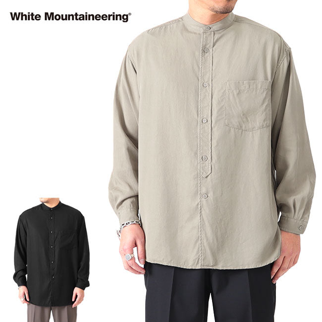 White Mountaineering TWILL STAND COLLAR SHIRT WM2371106