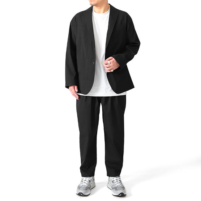 White Mountaineering BLK SOLOTEX LAPEL JACKET BK2371204