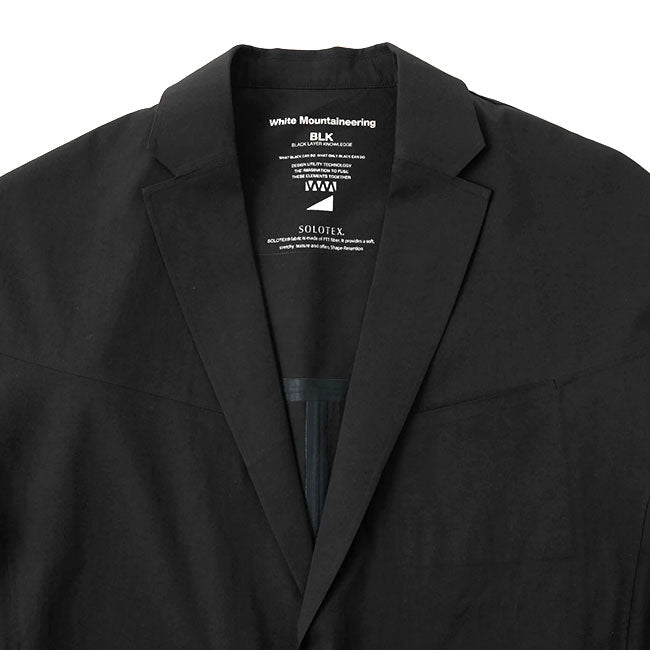 White Mountaineering BLK SOLOTEX LAPEL JACKET BK2371204