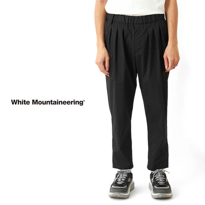 White Mountaineering BLK SOLOTEX 3 TUCKED EASY TAPERED PANTS BK2371406