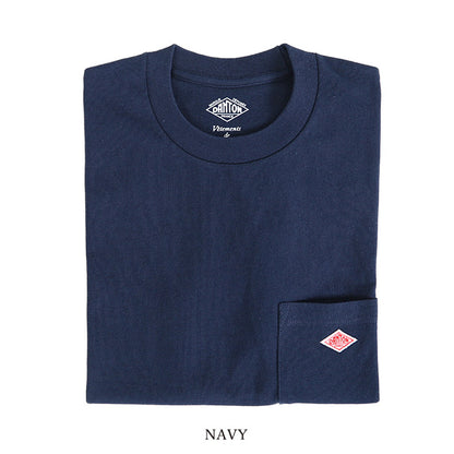 DANTON ダントン 胸ポケット ロンT JD-9077 長袖Tシャツ (メンズ レディース)