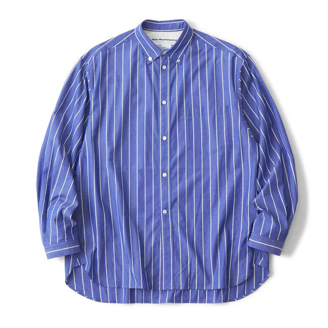 White Mountaineering MID GUSSET SLEEVE STRIPE BUTTON SHIRT WM2571117