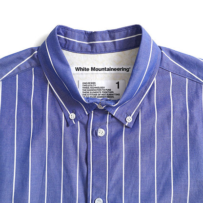 White Mountaineering MID GUSSET SLEEVE STRIPE BUTTON SHIRT WM2571117