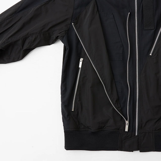 White Mountaineering ASYMMETRY FLIGHT JACKET WM2571201
