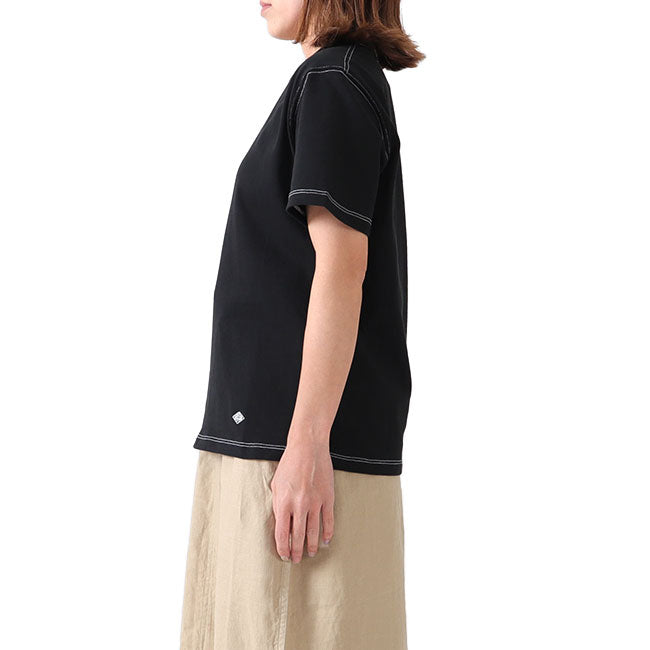DANTON ダントン プレーン ロゴTシャツ JD-9212 無地 (レディース)