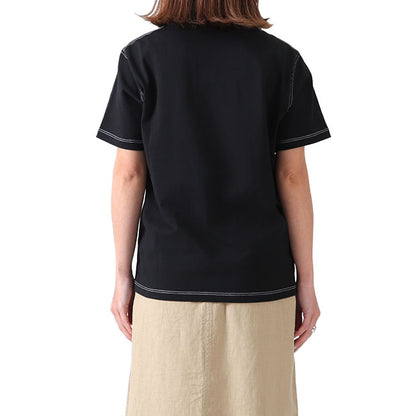 DANTON ダントン プレーン ロゴTシャツ JD-9212 無地 (レディース)