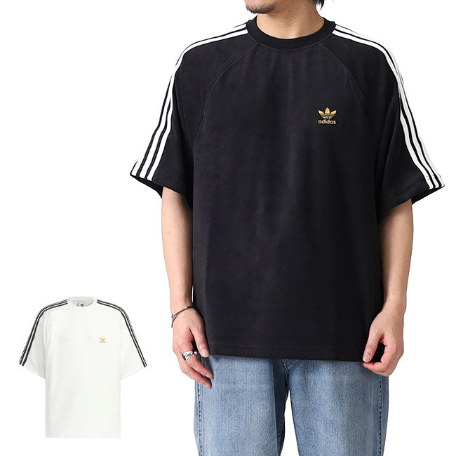 日本限定モデル adidas originals アディダスオリジナルス パイル地 Tシャツ JX8977 JX8978 半袖Tシャツ タオル地 メンズ