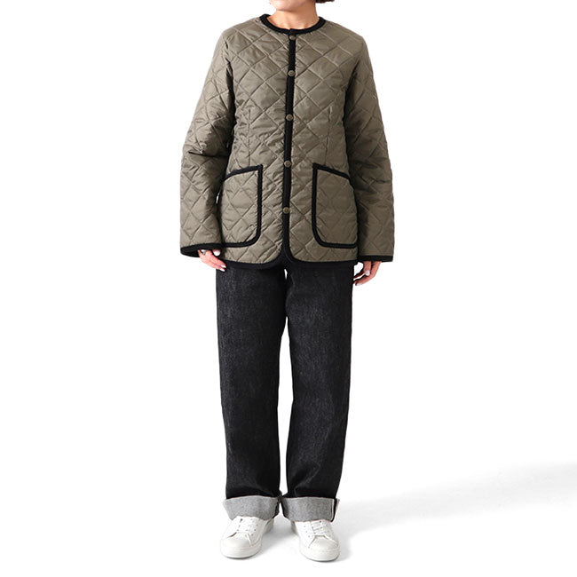 LAVENHAM ラベンハム ノーカラー キルティングジャケット SLJ2122 中綿ジャケット レディース