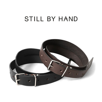 STILL BY HAND スティルバイハンド 栃木レザー ワイド ナローベルト GD05213 メンズ ギフト プレゼント