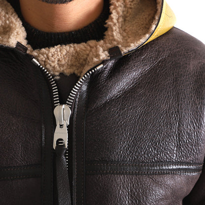 ナイジェルケーボン Nigel Cabourn シープスキン ムートンジャケット フード オーセンティック 8035119nigelcabourn (メンズ)