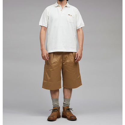 Nigel Cabourn ナイジェルケーボン リボン 胸ポケット ポロシャツ 80420021060 半袖ポロシャツ メンズ