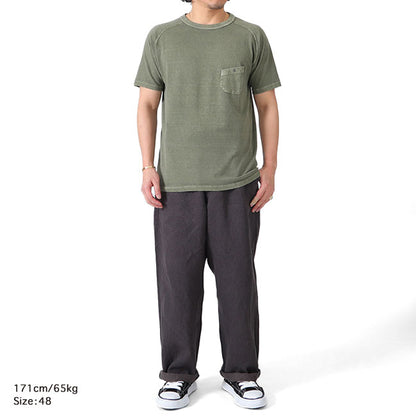 Nigel Cabourn ナイジェルケーボン 5.6oz ピグメント 胸ポケットTシャツ 21021 半袖Tシャツ メンズ