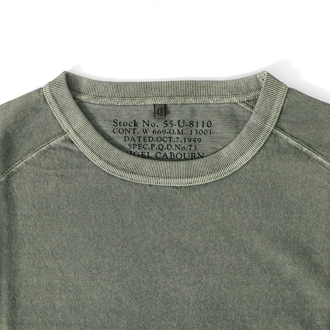 Nigel Cabourn ナイジェルケーボン 5.6oz ピグメント 胸ポケットTシャツ 21021 半袖Tシャツ メンズ