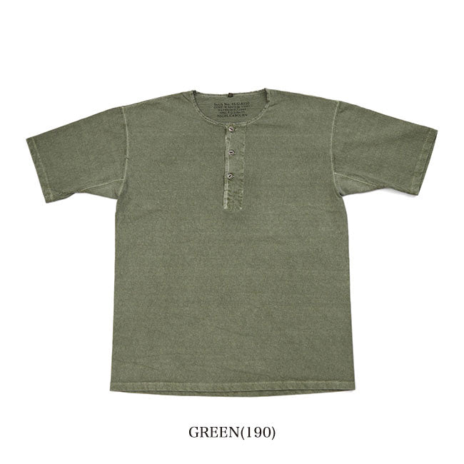 Nigel Cabourn ナイジェルケーボン 50'S ピグメント ヘンリーネックTシャツ 80420021003 半袖Tシャツ メンズ
