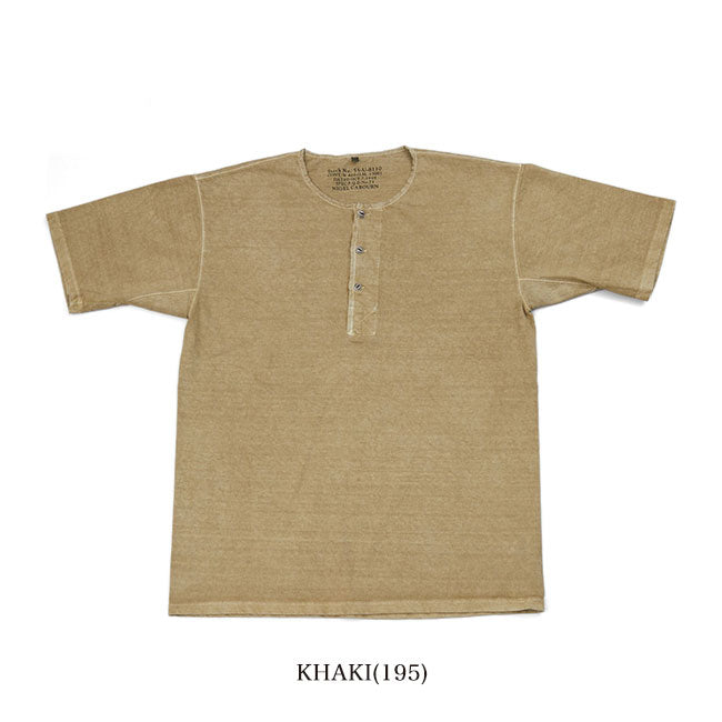 Nigel Cabourn ナイジェルケーボン 50'S ピグメント ヘンリーネックTシャツ 80420021003 半袖Tシャツ メンズ
