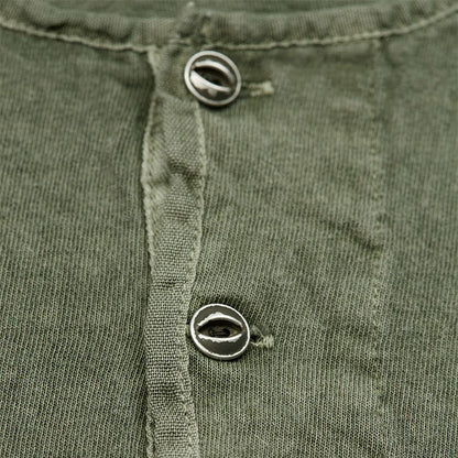 Nigel Cabourn ナイジェルケーボン 50'S ピグメント ヘンリーネックTシャツ 80420021003 半袖Tシャツ メンズ