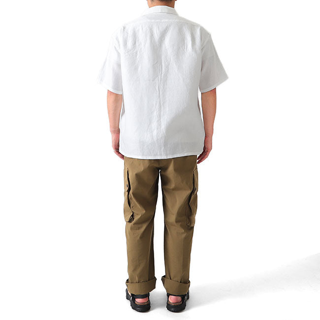 Nigel Cabourn ナイジェルケーボン リネンツイル オープンカラーシャツ 80420011006 開襟シャツ 半袖シャツ メンズ