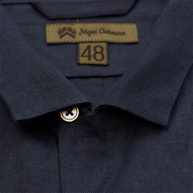 Nigel Cabourn ナイジェルケーボン リネンツイル オープンカラーシャツ 80420011006 開襟シャツ 半袖シャツ メンズ