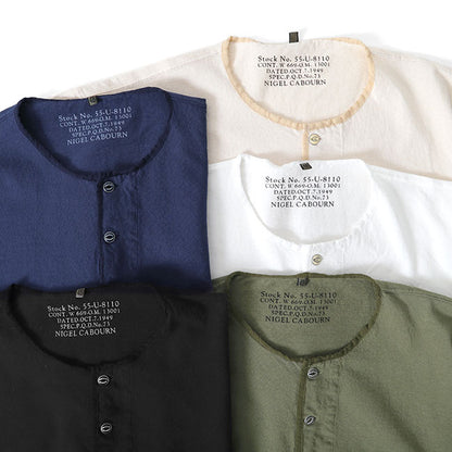Nigel Cabourn ナイジェルケーボン 50s ヘンリーネックTシャツ 80440021005 半袖Tシャツ メンズ レディース