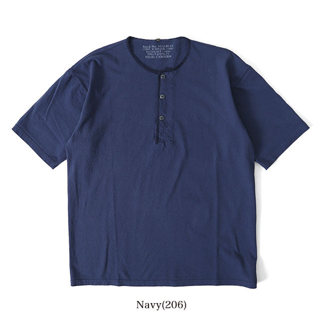 Nigel Cabourn ナイジェルケーボン 50s ヘンリーネックTシャツ 80440021005 半袖Tシャツ メンズ レディース