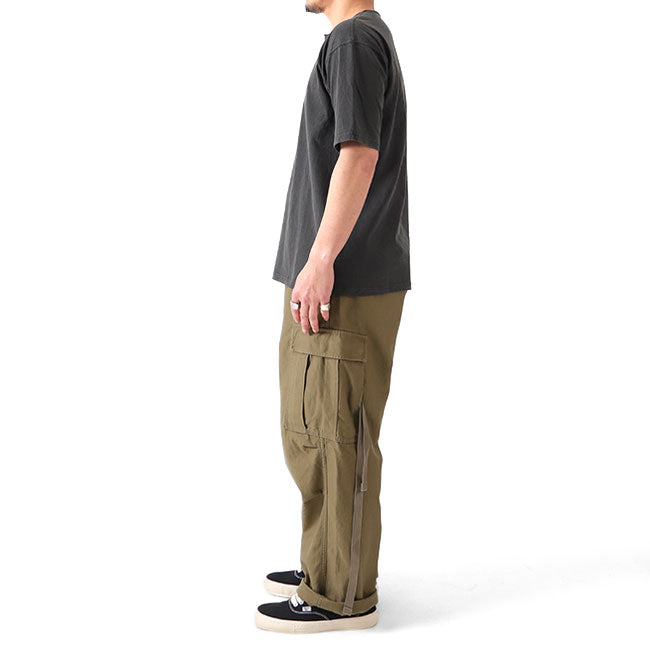 Nigel Cabourn ナイジェルケーボン 50s ピグメント ヘンリーネックTシャツ 80440021006 顔料染め 半袖Tシャツ メンズ