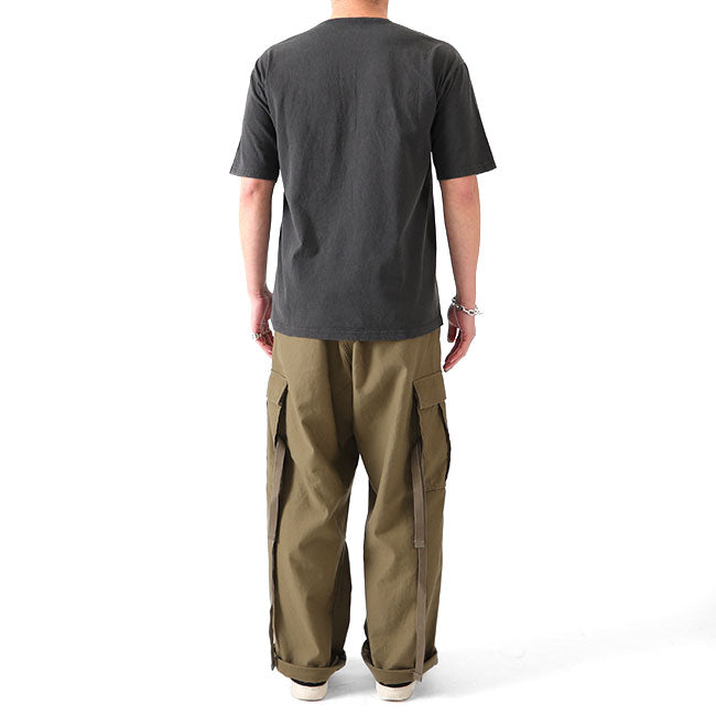Nigel Cabourn ナイジェルケーボン 50s ピグメント ヘンリーネックTシャツ 80440021006 顔料染め 半袖Tシャツ メンズ