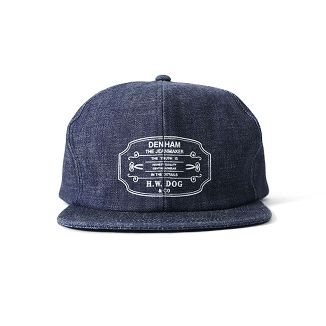DENHAM デンハム THE H.W.DOG&CO コラボ デニム トラッカー 6パネルキャップ 01-22-03-82-030 帽子 メンズ