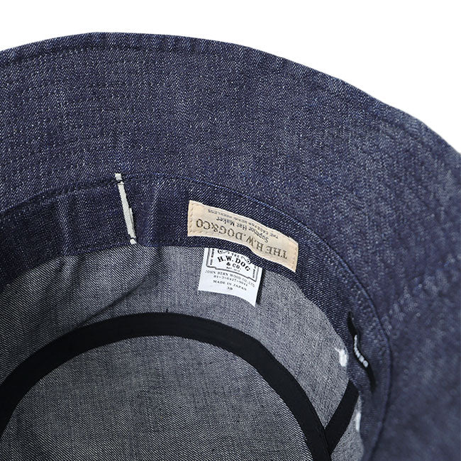 DENHAM デンハム THE H.W.DOG&CO コラボ デニム バケットハット 01-22-03-82-010 帽子 メンズ