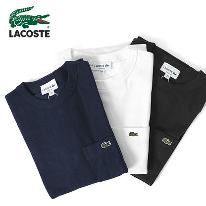 Lacoste ラコステ 鹿の子地 胸ポケット ロゴパッチ ピケ Tシャツ TH073EL 半袖Tシャツ メンズ