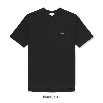 Lacoste ラコステ 鹿の子地 胸ポケット ロゴパッチ ピケ Tシャツ TH073EL 半袖Tシャツ メンズ