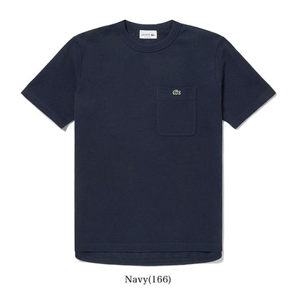 Lacoste ラコステ 鹿の子地 胸ポケット ロゴパッチ ピケ Tシャツ TH073EL 半袖Tシャツ メンズ