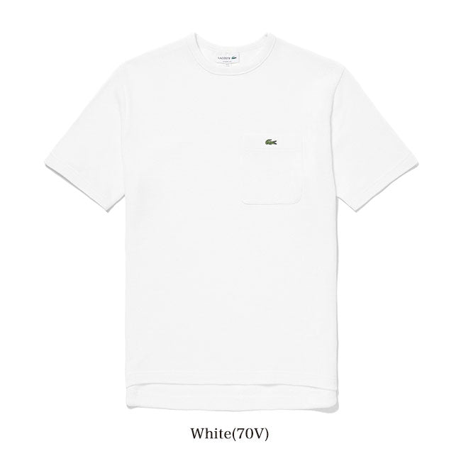 Lacoste ラコステ 鹿の子地 胸ポケット ロゴパッチ ピケ Tシャツ TH073EL 半袖Tシャツ メンズ