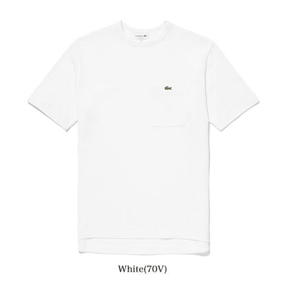 Lacoste ラコステ 鹿の子地 胸ポケット ロゴパッチ ピケ Tシャツ TH073EL 半袖Tシャツ メンズ