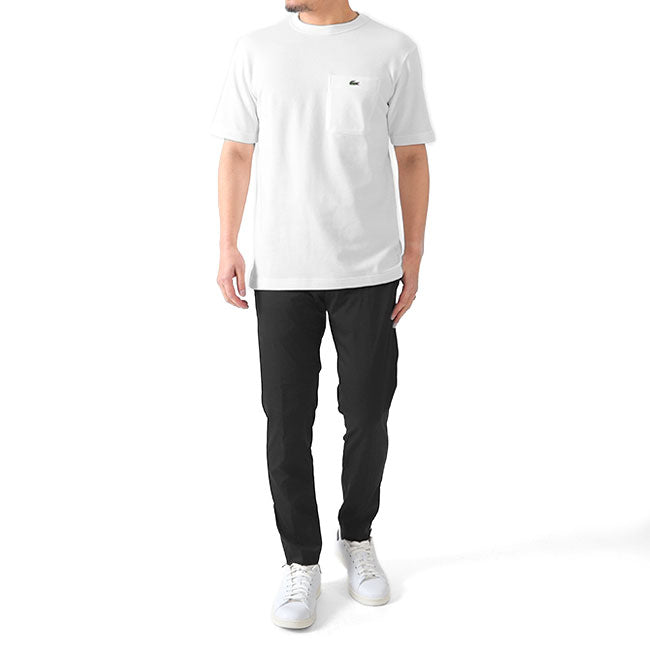 Lacoste ラコステ 鹿の子地 胸ポケット ロゴパッチ ピケ Tシャツ TH073EL 半袖Tシャツ メンズ