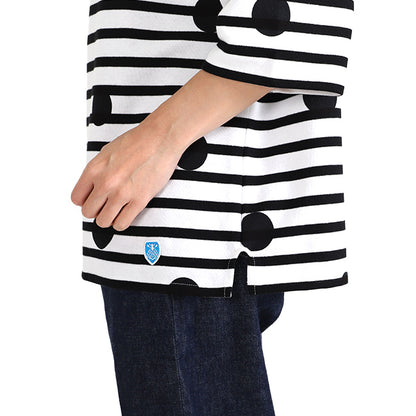 ORCIVAL オーシバル ラッセルフレンチセーラー ドット ボーダー ハーフスリーブTシャツ 6814 半袖Tシャツ (レディース)