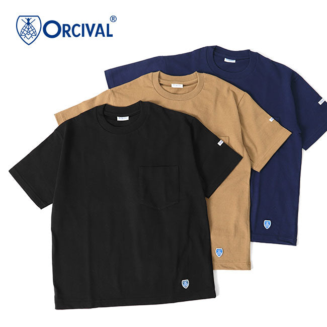 ORCIVAL オーシバル 胸ポケット Tシャツ 無地 ボーダー RC-9166 半袖Tシャツ (レディース)