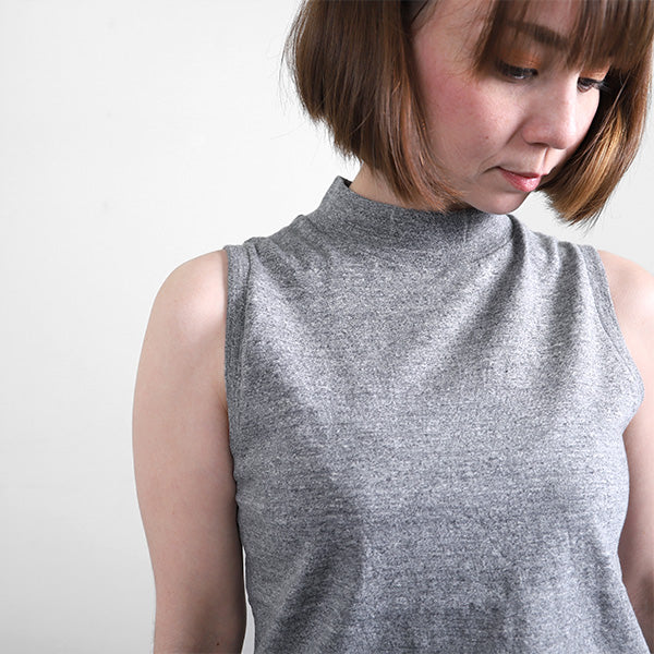 FilMelange フィルメランジェ ETHEL エセル モックネック ノースリーブTシャツ カットソー タンクトップ (レディース)