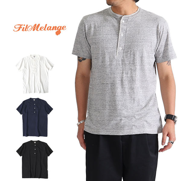 FilMelange フィルメランジェ HENRI アンリ ヘンリーネックTシャツ (メンズ)